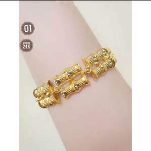 Gelang Tangan Dewasa Warna 24K Perhiasan CXB166
