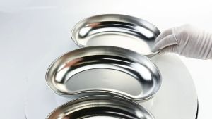8\" German Stainless Steel Kidney Basin 500 cc Capacity Kidney Tray for Dental Lab Soiled Dressings