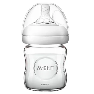 Philips Avent Natural Glass Baby Bottle 125ml/4oz / 240ml/8oz