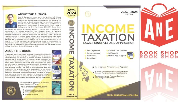 AUTHENTIC 2023-2024 Edition Income Taxation Laws, Principles And ...