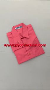 FH017 - KEMEJA PENGAWAS LENGAN PANJANG PINK COTTON