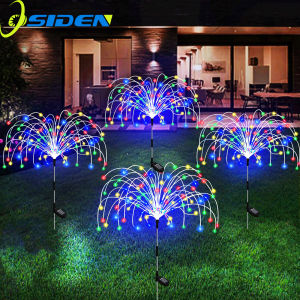 Outdoor solar fireworks light 360LED waterproof garden light decorative street light courtyard garden party outdoor light Christmas light Ramadan light