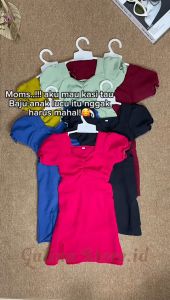 Dress fuji Cringkle anak Estimasi anak usia 1-7thn HomeDress Cringkle anak Fuji untuk Anak