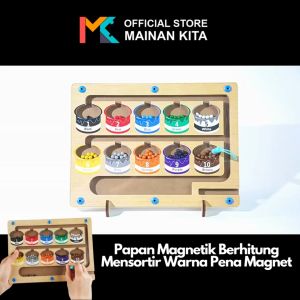 Papan Magnetik Berhitung Mensortir Warna Counting Classification Board Mainan Edukasi Anak MK906