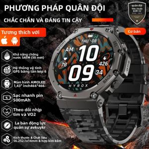Đồng Hồ Thông Minh GUHUAVMI T-Rex 3 Bền Bỉ Màn Hình AMOLED 48mm 6 Hệ Thống Vệ Tinh GPS Băng Tần Kép Khả Năng Chống Nước 5ATM La Bàn Dành Cho Thể Thao Ngoài Trời
