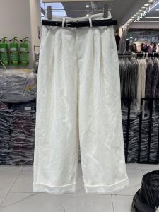 High Waist Wide Leg Pants Womens Loose Fit Grandmother Jeans Roll up Hem Straight Cut Autumn Casual Trousers