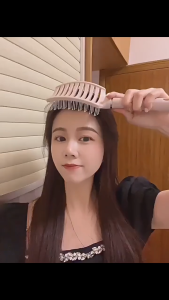 COMBO 2 LƯỢC BÁN NGUYỆT GỠ RỐI TẠO KIỂU TÓC - Lược Massage Da Đầu Chất Liệu ABS Bền Cứng Cáp