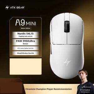 ATK A9 Mini Mouse Master Version Wireless Tri-Mode PAW3955master Lightweight Nordic 54l15 E-Sports Gaming Mouse Gamer Gifts