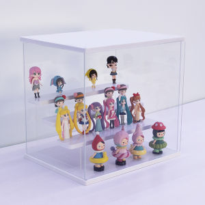 Handmade Model Blind Box Layered Storage Box Pop Mart Doll Transparent Acrylic Display Box Dustproof Storage Box