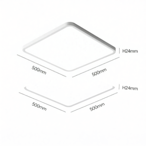 Slim Square Full Spectrum Eye Protection Modern Minimalist Ceiling Light