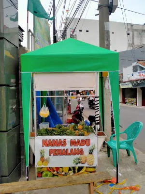 Atap tenda Kain tenda nya saja 15x15 ( TANPA RANGKA)