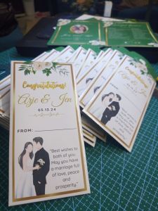 Money Envelope for Any Occasion with Free Costumized Layout Back2back print (Glossy)