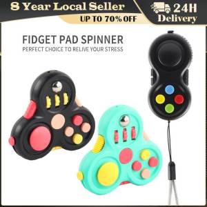 Fidget Pad 10 In 1 Fidget Toys Antistress Fidget Pack Superior Spinner Figet Toys Hand Busy Pad Relax Anxiety Toys Autism