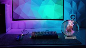 3D Hologram Fan Mini 3D Holographic Projector Advertising Display Light HD Holographic Projector for Stores Bars Party Xmas