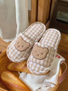 XIXITIAO | Bears Linen Slippers