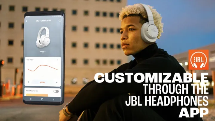 JBL Tune 720BT Wireless Over-Ear Headphones | Built-in Microphone | Pure Bass | Up to 76H Playtime | Multi-Point