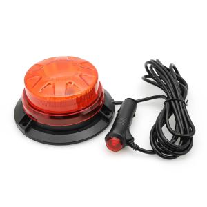 RYSJM | Red LED Beacon Urgent Strobe Warning Flash Lights with Magnet For Trucks Cars Bus Forklift Ceiling Safety Signal Lamp 12V-24V