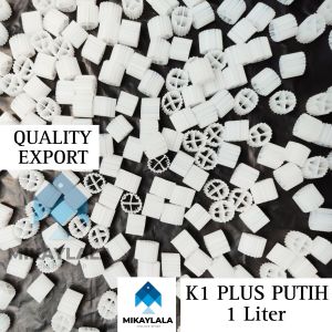 Kaldnes K1 Plus Media Filter Kaldness 1 Liter MBBR Filter Hitam / Putih / Mix Perliter
