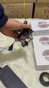 Bóng đèn led H4 K9-1 MÀU. Điện 12v và 24v dùng chung