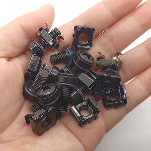 30pcs M6 Cage Nut Bolts Screw Network Cabinet Screw 304 Stainless Steel M6 X 16mm