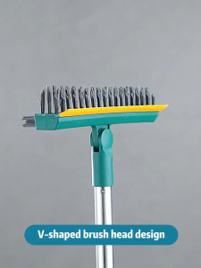 Floor Brush 3 In 1 Cleaning Brush Long Handle Scrub For Bathroom Kitchen Floor & Windows