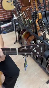 "Top Solid" SAGA กีต้าร์โปร่ง 41" Acoustic Guitar 41" รุ่น SF700 & SF700C พร้อมกระเป๋า ปิ๊ก 3 ชิ้น ประแจ