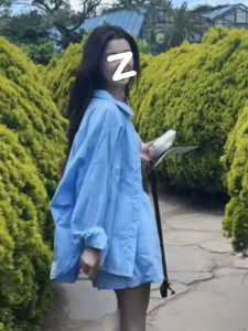 เสื้อเชิ้ตแขนยาวสีน้ําเงิน ผู้หญิง ฤดูร้อน Thin New Years หลวม แจ๊กเก็ตเปิด คาร์ดิเกน เสื้อท่อนบน สไตล์เกาหลี Sun Protection เสื้อโค้ท