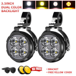 HAOLIDE LED Motorcycle Fog Lights with Strobe Modes Motorcycle Auxiliary Light for BMW R1200GS F800GS off-road use 12V 24V