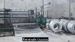 ลวดตาข่ายถักChain link Fence ยาว10m ช่องตา2.0" สูง0.8m 1.2m 1.5m รั้วล้อมสวน ล้อมบ้าน รั้วเหล็กสำเร็จรูป ตาข่ายเหล็กถัก ตาข่ายล้อมไก่ รั้วเหล็ก