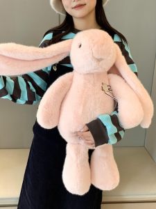 QIAOSHANG | Cute Pink Rabbit Plush Toy for Girls