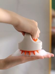 (Ready Stock)L.S Silicone Wet and Dry Use Hair Message Brush LS5586硅胶干湿两用洗头按摩刷