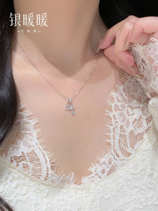 YINNUANNUAN | Elegant Silver Cross Necklace Design