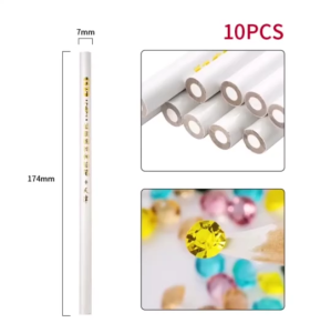 ดินสอจิ้มเพรช ไว้สำหรับจิ้มเพชรแต่งเล็บ ช่วยให้ง่ายในการติดเพชร ตัวไส้ดินสอจะเป็นตัวดูด