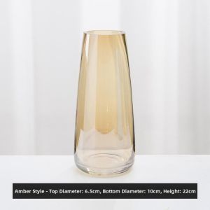 Translucent Colorful Simple Fresh Glass Vase