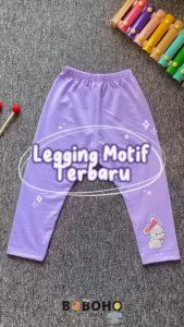 BOBOHO - LEGGING ANAK PEREMPUAN LOKAL MOTIF KARAKTER DISNEY / FASHION ANAK PEREMPUAN