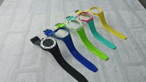 Case Strap for AP X Swatch Royal Pop Pocket FKM Fluoro Rubber Watch Band Modified Bioceramics Bezel Protective Shell Watchband