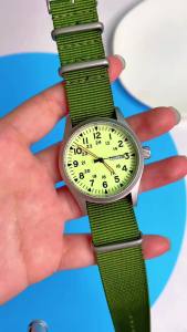 TPW 2026 Luminous 38mm Womens Field Watch Easy Read Fabric Strap 24hr Display Date Day Function Quartz Movement