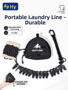 Hayan | Portable Multipurpose Clothesline Home Dorm Outdoor Lightweight Compact Rope Set