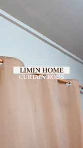 LIMIN Light Mahogany Mocha Curtain Rod | Adjustable | 3/4 & 1 Inch | Curtains Rod Set Kurtina Pole Extendable