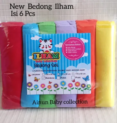 PROMO !!! 6PCS BEDONG BAYI RAINBOW ILHAM TERBARU 90x110cm