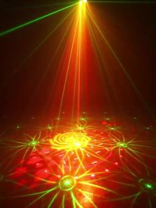 HCWE Night Light LED RG Laser Projector Light Indoor Home Decor Lamp Holiday Disco Party Wedding Birthday Club Bar Stage  Lamp