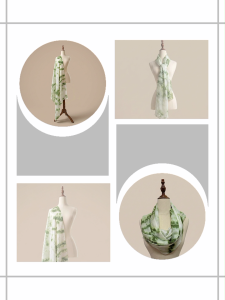 Khăn Lụa Tơ Tằm Cao Cấp Rêu Đá Luata Silk - Khăn Choàng Nhuộm Loang Độc Đáo Mềm Mịn Mát Lạnh Quà Tặng Sang Trọng