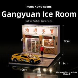 Vintage Retro Hong Kong Tea Cafe Miniature Model 1:64