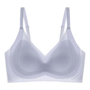MiiOW | Ice Silk Bra Womens Summer Thin Style Gathered Chest Beauty Back Seamless Anti-Sagging New Fashion Trend One-Piece Wireless Bra