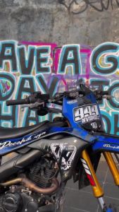 Kulit Jok Arnoux Sandblast SC Untuk CRF 150L KLX BF L G S WR155R Bahan Kombinasi Amplas