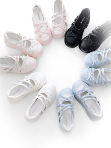 GURURU Original Summer Thick Bottom Sweet Simple Comfortable Versatile Sports Shoes Fashionable Flat Heel round Toe Leather Upgraded