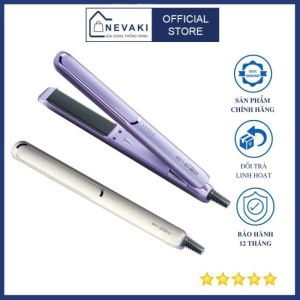 Máy duỗi tóc mini đa năng 3 in 1 LT Bear bổ sung ion âm dưỡng tóc máy ép tóc uốn tóc thanh nhiệt bằng gốm giúp bảo vệ tóc  5 mức nhiệt phù hợp với mọi loại tóc Nevaki