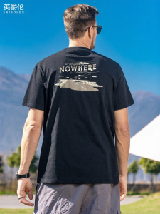 Enjeolon | Bubble Gauze Texture Mens Casual Summer T-shirt