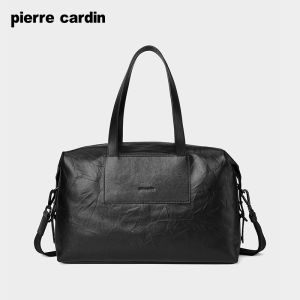 Pierre Cardin | Leather Travel Bag for Men Large Capacity