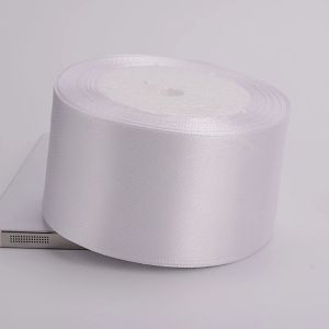(22yards/roll)6mm-75mm White Silk Satin Ribbons Wedding Decorative Ribbon Gift Package Wrapping DIY Handmade Materials